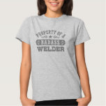 Funny 'Welder. Or Badass Works' T-Shirt | Zazzle