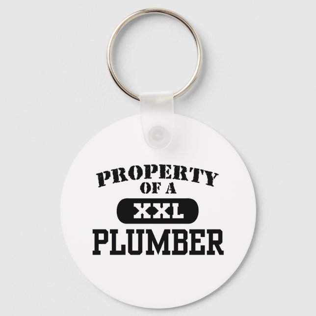 Property of a Plumber Keychain (Front)