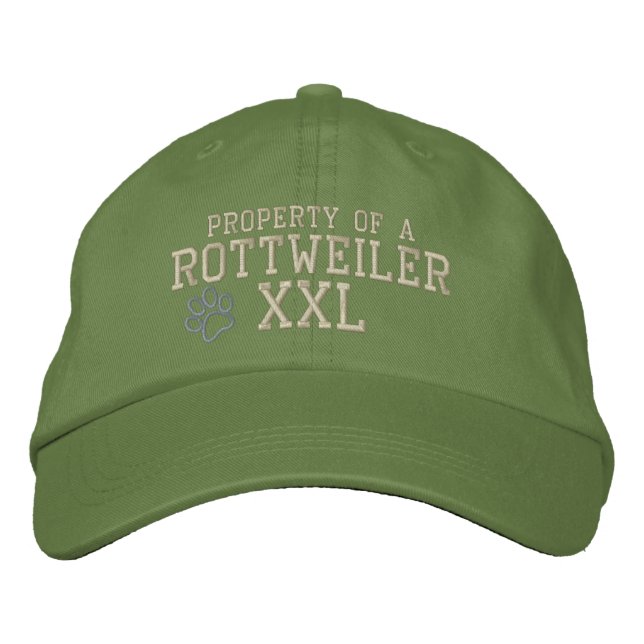 Property of a Rottweiler Embroidered Hat (Front)