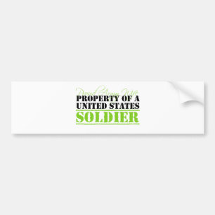 Property Of A Soldier Bumper Sticker