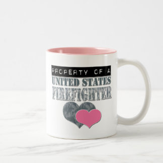 Property of a U.S. Firefighter Two-Tone Coffee Mug