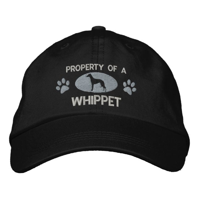 Property of a Whippet Embroidered Hat (Front)