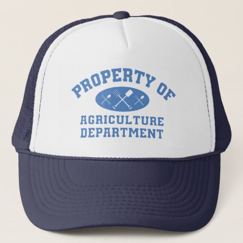 Property Of Agriculture Department blue Trucker Hat