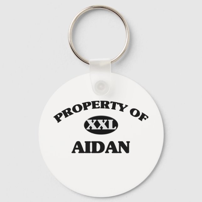 Property of AIDAN Keychain (Front)