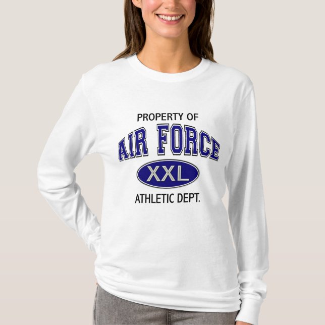 PROPERTY OF AIR FORCE ATHLETIC DEPT T-Shirt (Front)