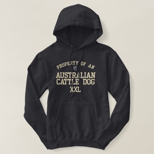 Property of an Australian Cattle Embroidered Shirt (Design Front)