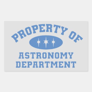 Property Of Astronomy Department Rectangular Sticker