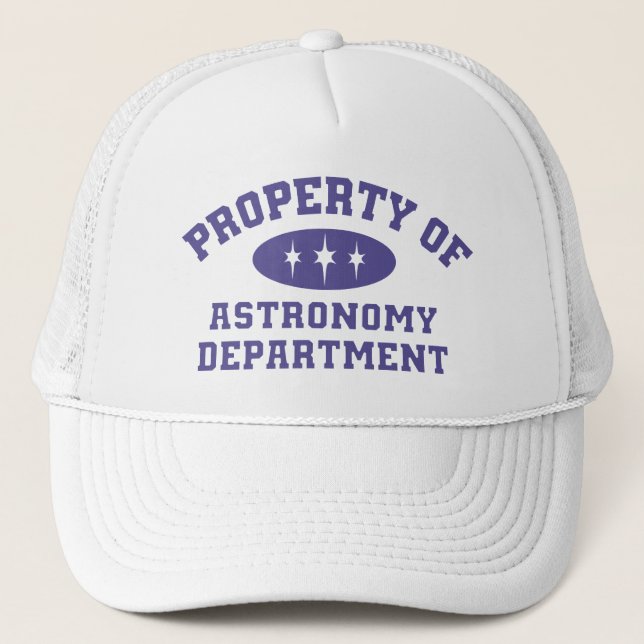 Property Of Astronomy Department Trucker Hat (Front)