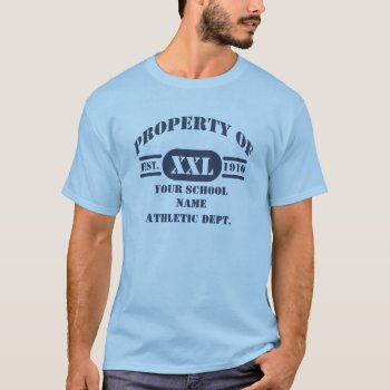 Property Of Athletic Department T-shirt by tjssportsmania at Zazzle