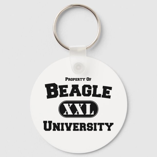 Property of Beagle University Keychain (Front)
