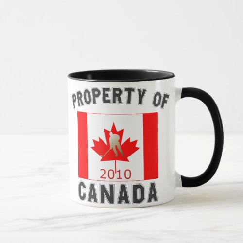 Property of Canada Hockey Flag 2010 Souvenir Mug