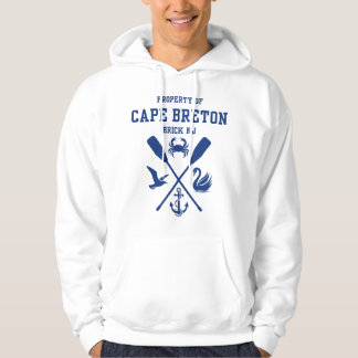 Property of Cape Breton Dark Blue Letters Hoodie