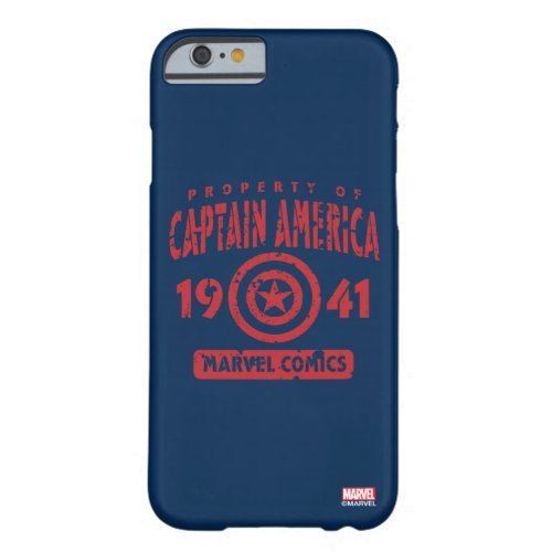 Property Of Captain America Barely There iPhone 6 Case
