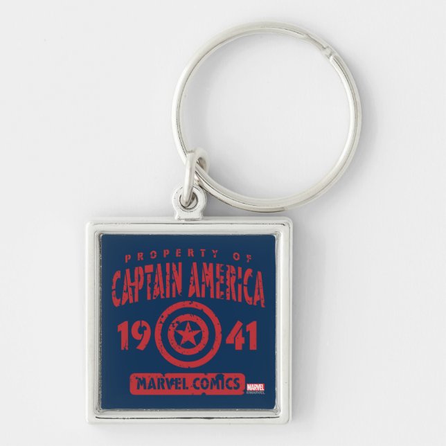 Property Of Captain America Keychain (Front)