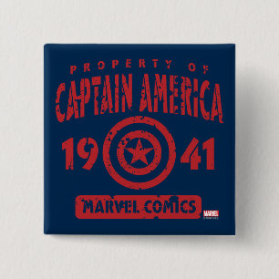 Property Of Captain America Pinback Button