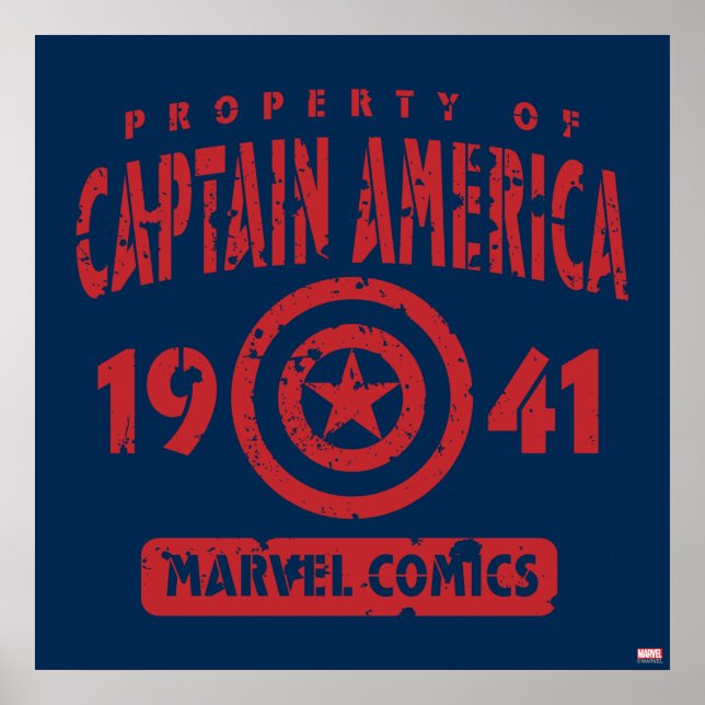 Property Of Captain America Poster (Front)