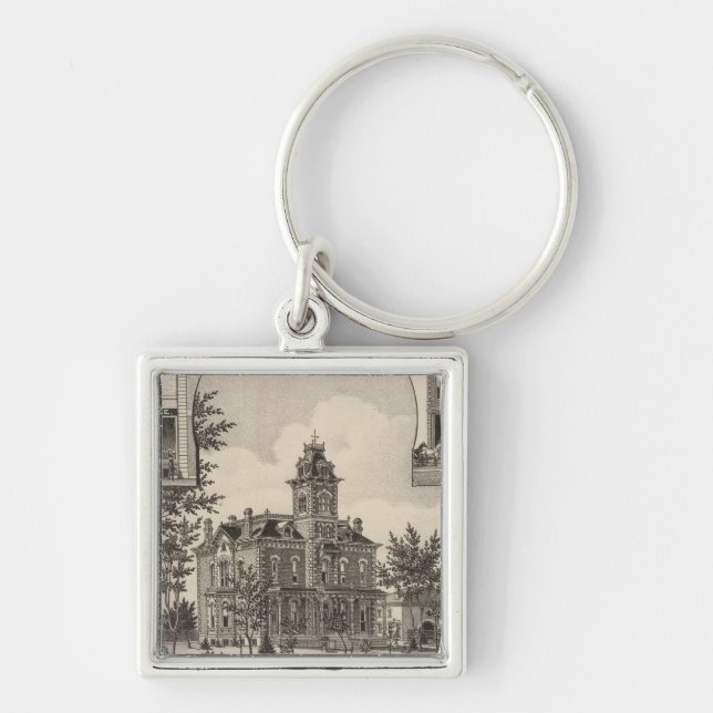 Property of CH Lebold, Abilene, Kansas Keychain (Front)