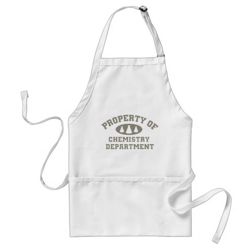 Property Of Chemistry Department Adult Apron