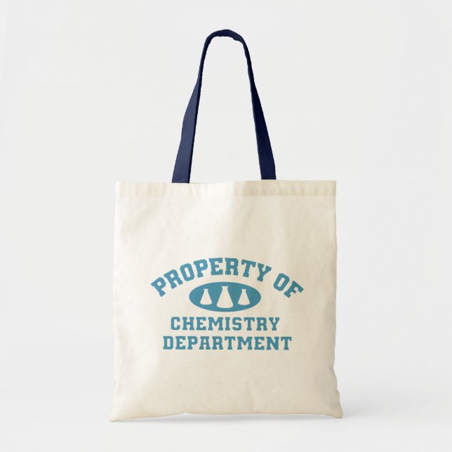 Property Of Chemistry Department (blue) Tote Bag (Front)