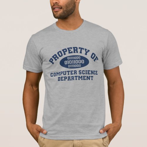 Property Of Computer Science Department blue T_Shirt