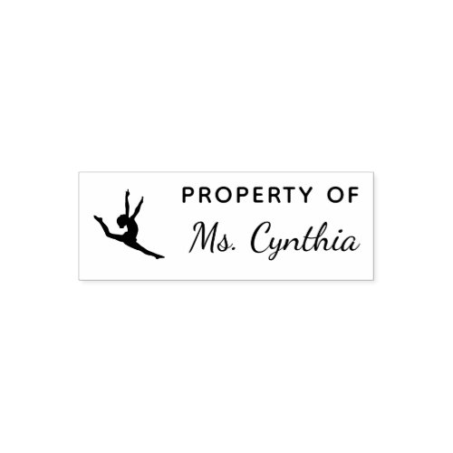 Property of Dance Teacher Custom Self_inking Stamp