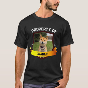 Property of Dog Pet Dad Mom Pet Lover Dog owner T-Shirt
