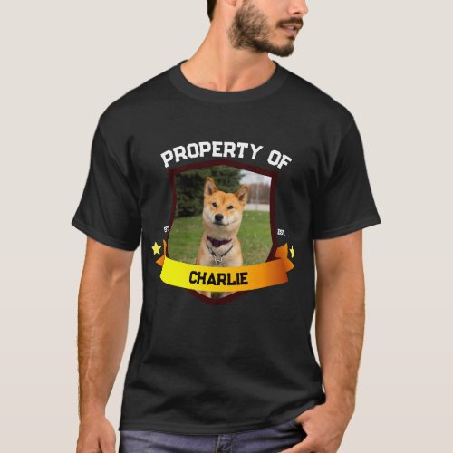 Property of Dog Pet Dad Mom Pet Lover Dog owner T_Shirt