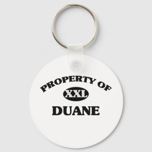 Property of DUANE Keychain