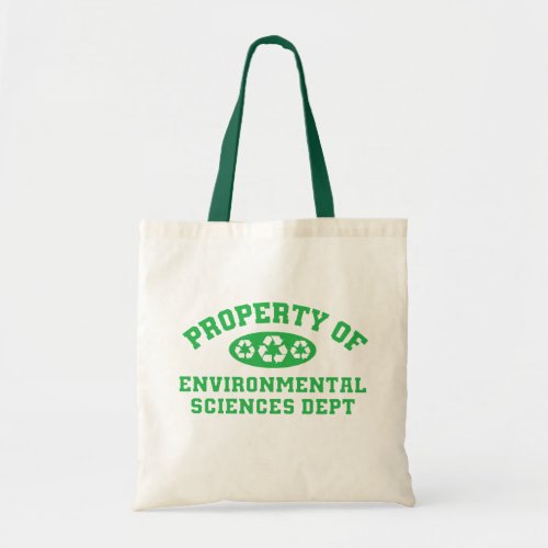 Property Of Environmental Science green Tote Bag