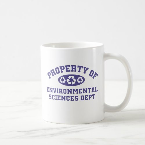 Property Of Environmental Sciences purple Coffee Mug