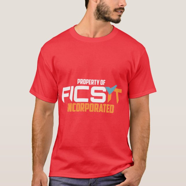 Property of FICSIT Satisfactory Emblem T-Shirt (Front)
