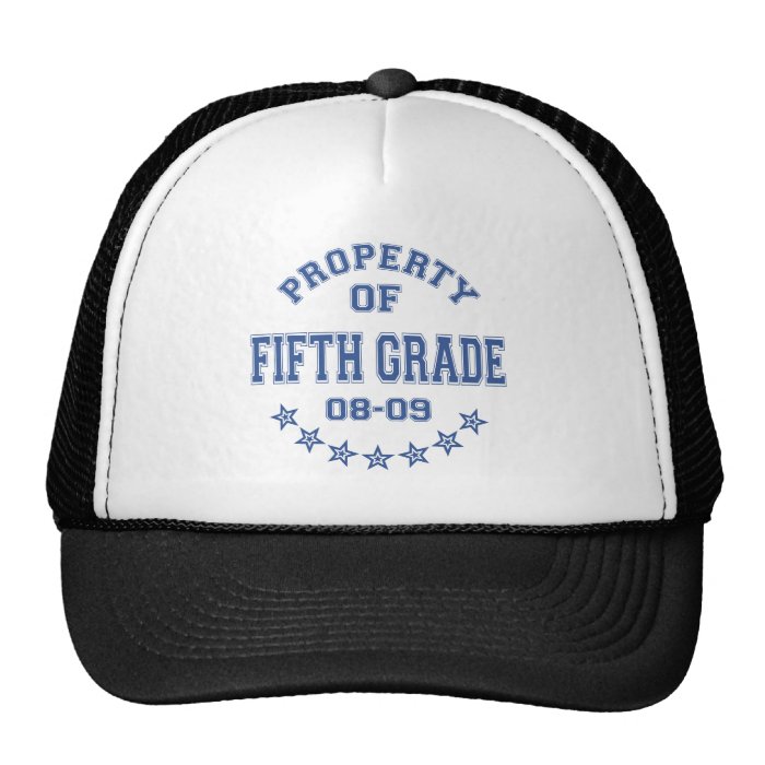 Property Of Fifth Grade Hats