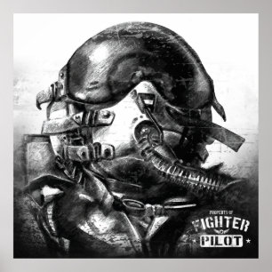 Property Of Fighter Pilot Poster