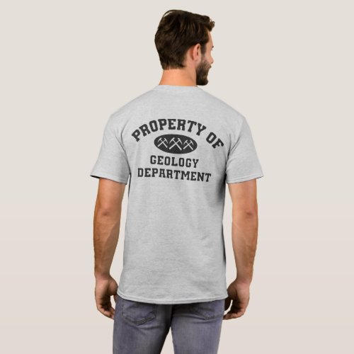 Property Of Geology Department Shirt