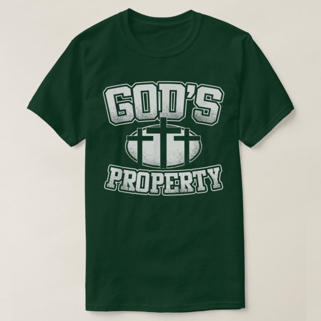 Property Of God Jesus Christian Cross Faith Gift T T-Shirt (Design Front)