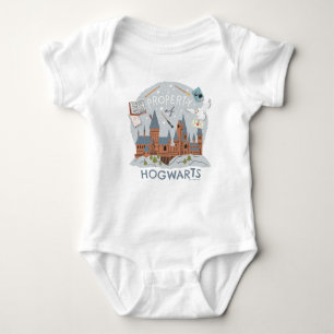 Property of Hogwarts Cartoon Graphic Baby Bodysuit