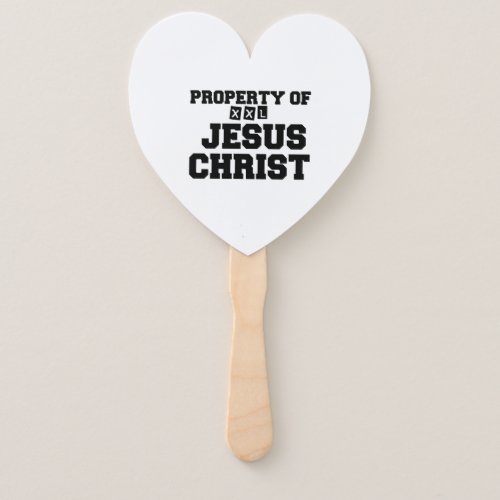 PROPERTY OF JESUS CHRIST HAND FAN