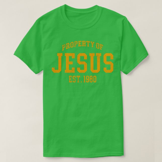 property of jesus distressed T-Shirt (Design Front)
