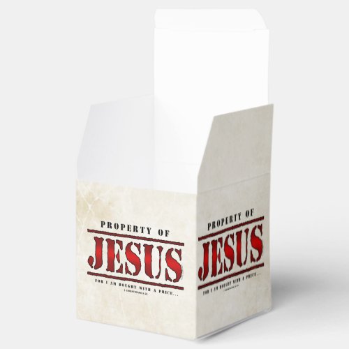 Property of Jesus Favor Boxes