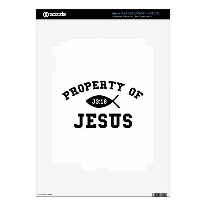 Property Of Jesus iPad 3 Skins