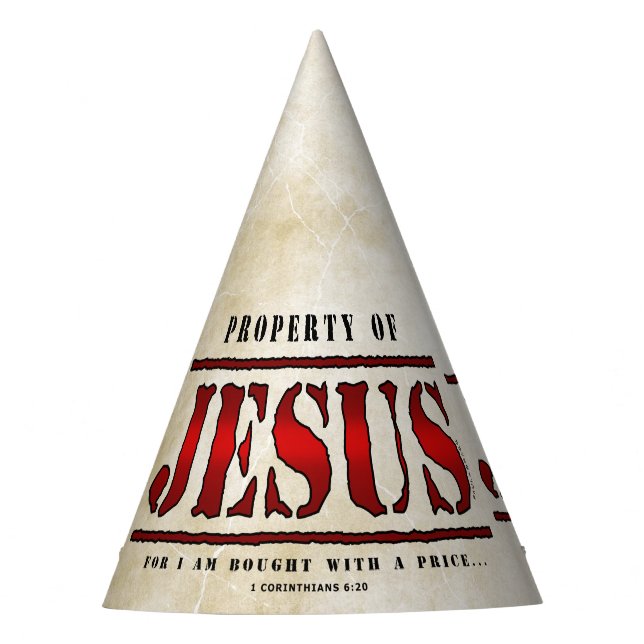 Property of Jesus Party Hat (Front)