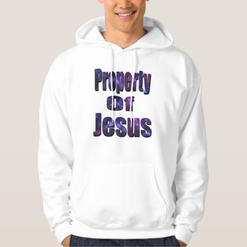 Property Of Jesus Religious Logo Hoodie