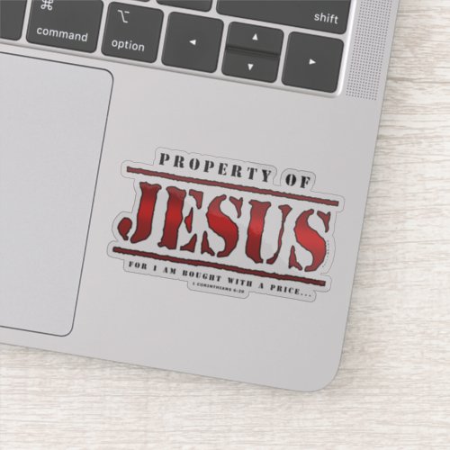 Property of Jesus Sticker