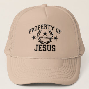 PROPERTY OF JESUS TRUCKER HAT