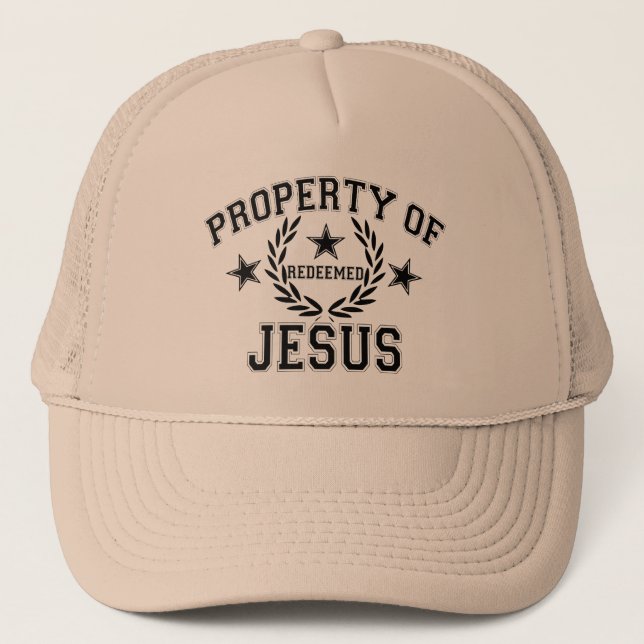 PROPERTY OF JESUS TRUCKER HAT (Front)