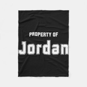 Property Of Jordan Funny Bachelorette Gifts For Br Fleece Blanket