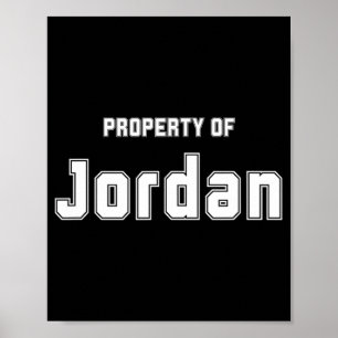 Property Of Jordan Funny Bachelorette Gifts For Br Poster