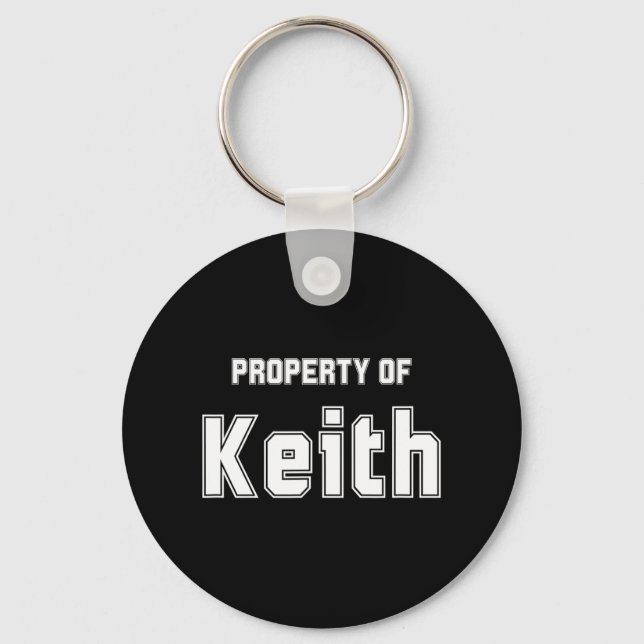 Property Of Keith Funny Bachelorette Gifts For Bri Keychain (Front)