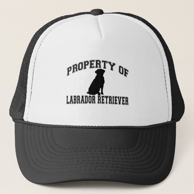 Property of Labrador Retriever Trucker Hat (Front)