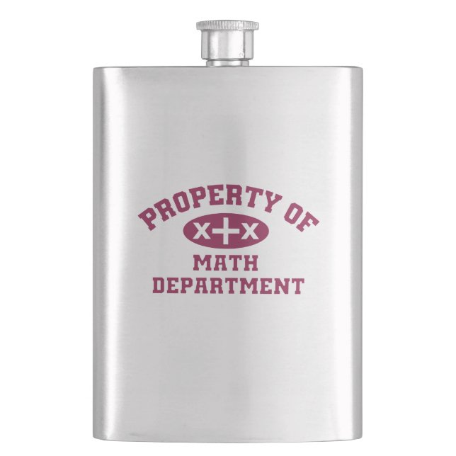 Property Of Math Department Flask (Front)